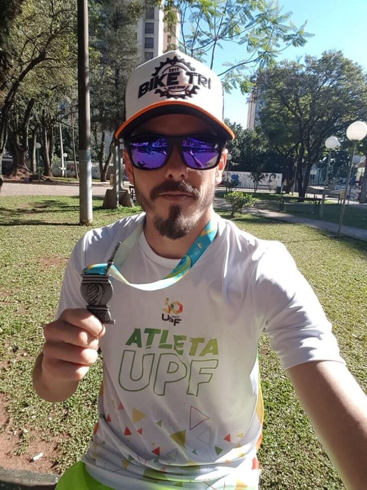 Atleta ficou contente com o seu desempenho