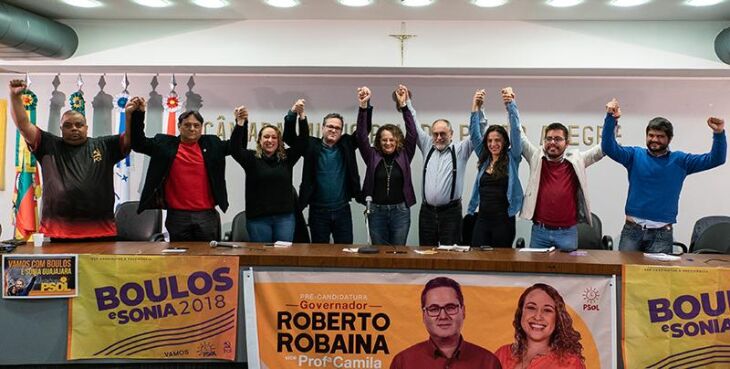 Mesa da convenção eleitoral do PSOL