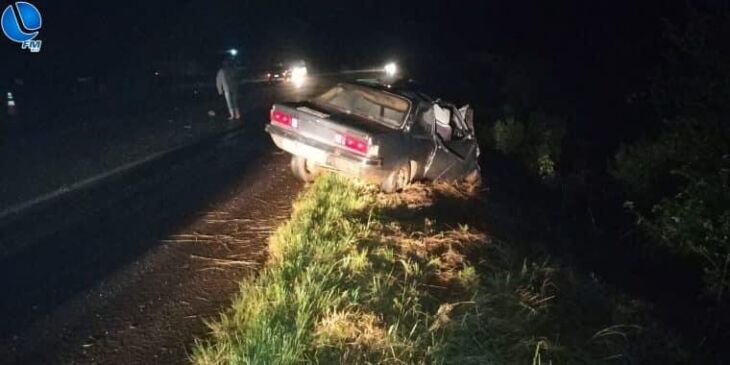 Acidente foi por volta de 20h40 de sábado