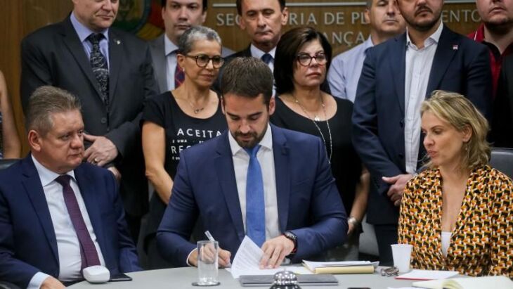 Primeira reunião do governador Eduardo Leite com o secretariado