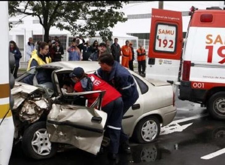 A imagem é de um simulado, mas aumento de acidentes e infrações preocupa em razão de possíveis mudanças no CTB